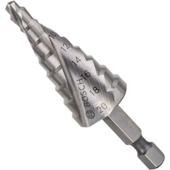 Bosch HSS Step Drill Bit 4-20MM Hex 1/4" (2608597524) | Bosch by KHM Megatools Corp.