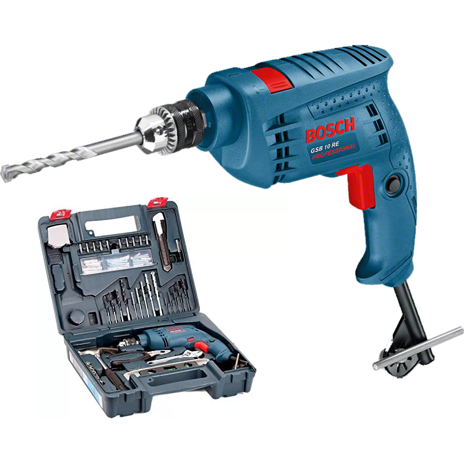Bosch GSB 500 RE Impact Hammer Drill 10mm 500W with Hand Tools Kit Set KHM Megatools Corp