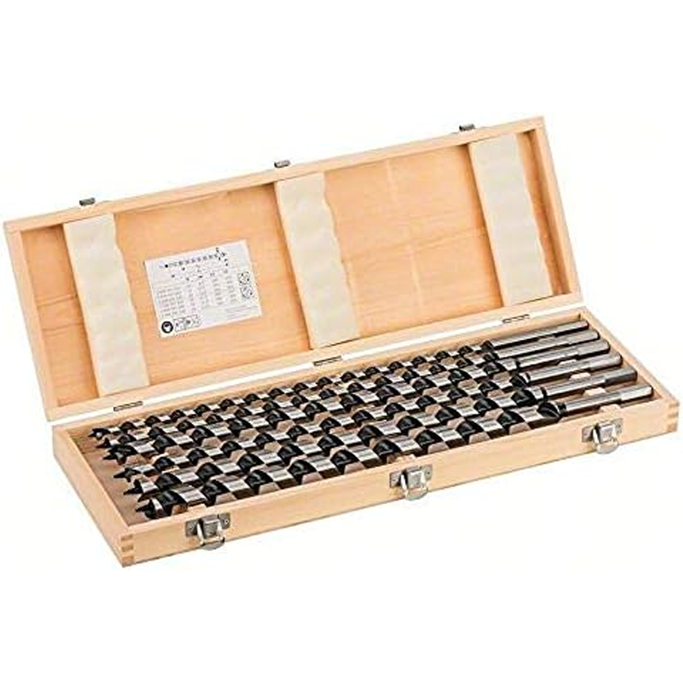 Bosch Wood Spur Auger Drill Bit Set 6Pcs 450MM (2607019323) | Bosch by KHM Megatools Corp.