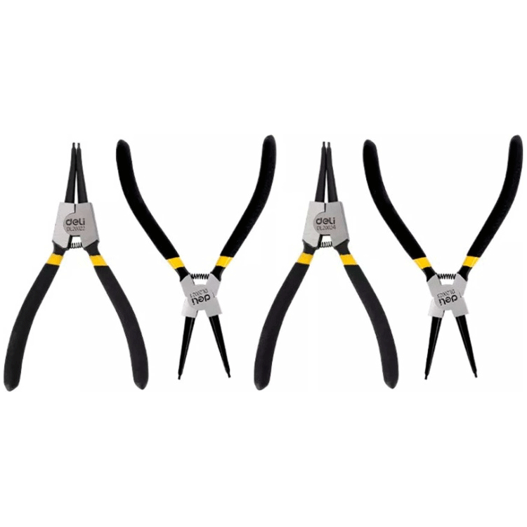 Deli EDL20521-4 Circlip Pliers Set 4pcs | Deli by KHM Megatools Corp. Deli EDL20521-4 Circlip Pliers Set 4pcs | Deli by KHM Megatools Corp.