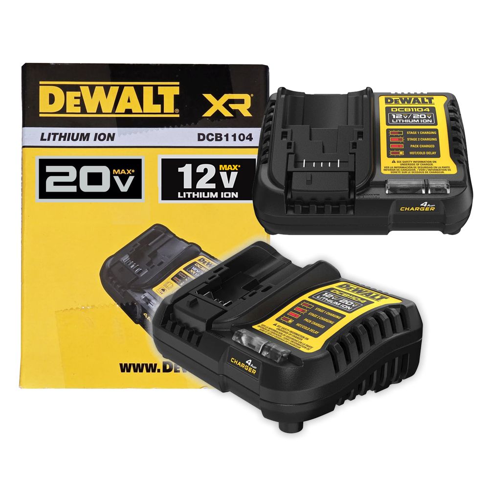 Dewalt DCB1104 12V/20V Multi Voltage Li-Ion Battery Charger | Dewalt by KHM Megatools Corp. Dewalt DCB1104 12V/20V Multi Voltage Li-Ion Battery Charger | Dewalt by KHM Megatools Corp.