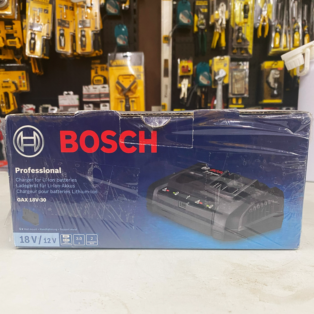 Bosch GAX 18V-30 Multi Battery Charger for Cordless (18V & 12V) (Open Seal) | Discounts by KHM Megatools Corp. Bosch GAX 18V-30 Multi Battery Charger for Cordless (18V & 12V) (Open Seal) | Discounts by KHM Megatools Corp.