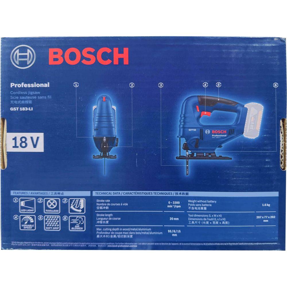 Bosch GST 183 Cordless Jigsaw 18V (Bare) | Bosch by KHM Megatools Corp. Bosch GST 183 Cordless Jigsaw 18V (Bare) | Bosch by KHM Megatools Corp.
