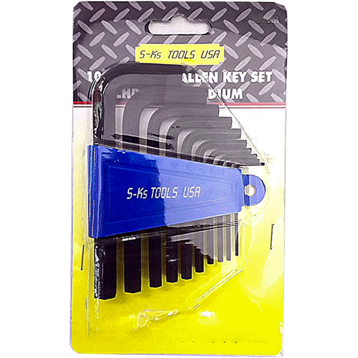 S-Ks 10pcs. HW-6310A(S) Short Arm Allen Wrench Set 11/16-3/8" | SKS by KHM Megatools Corp. S-Ks 10pcs. HW-6310A(S) Short Arm Allen Wrench Set 11/16-3/8" | SKS by KHM Megatools Corp.