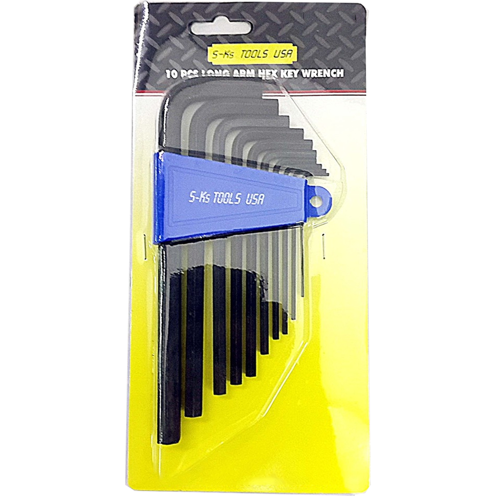 S-Ks 10pcs. HW-7310S Long Arm Hex Allen Wrench Key (1/16"-3/8") | SKS by KHM Megatools Corp. S-Ks 10pcs. HW-7310S Long Arm Hex Allen Wrench Key (1/16"-3/8") | SKS by KHM Megatools Corp.