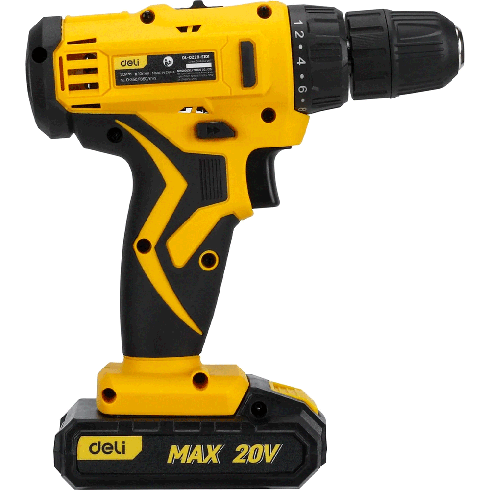 Deli EDL-CZ20-E1D2 Cordless Impact Drill 3/8" 20V | Deli by KHM Megatools Corp.