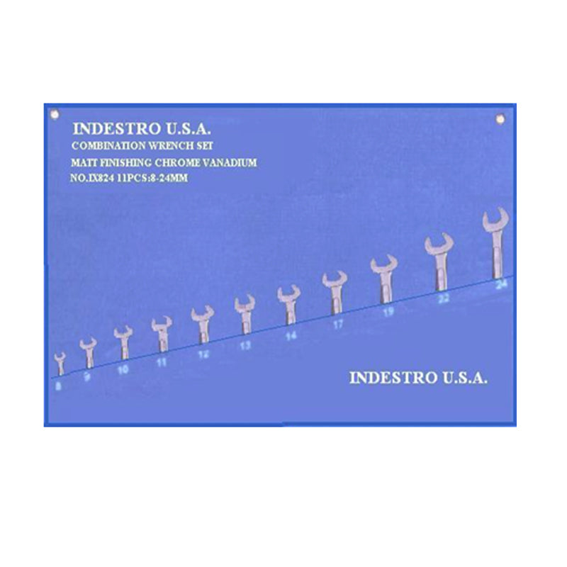 Indestro IC824 Combination Wrench Set 8-24mm 11pcs | Indestro by KHM Megatools Corp.