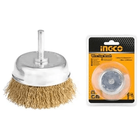 Ingco WB30751 Wire Cup Brush 3" with 1/4" shank - KHM Megatools Corp.
