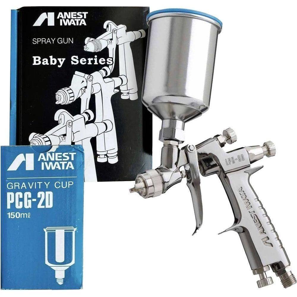 Anest Iwata LPH-80 (Center Gravity) Ultra Small Type Low Pressure Spray Gun - KHM Megatools Corp.