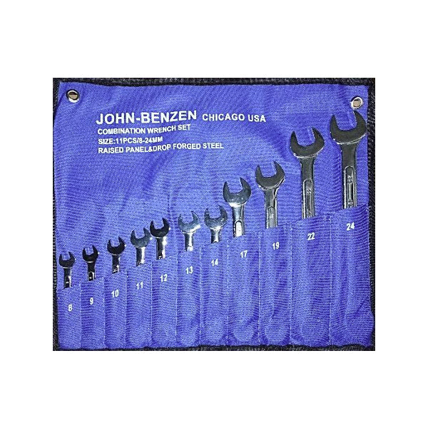 John Benzen Combination Wrench Set 8-24mm 11pcs | John Benzen by KHM Megatools Corp. John Benzen Combination Wrench Set 8-24mm 11pcs | John Benzen by KHM Megatools Corp.