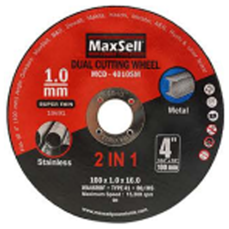 Maxsell Dual Cutting Disc for Metal and Stainless | MaxSell by KHM Megatools Corp.