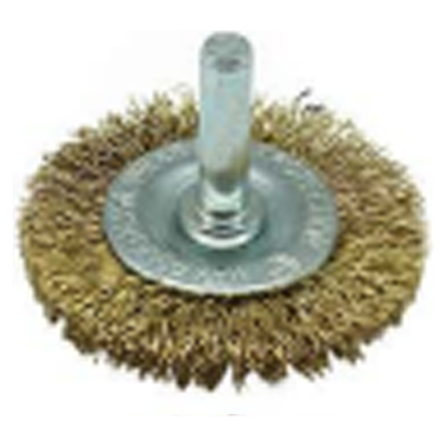 Maxsell Circular Crimped Wire Brush with 1/4 Shank | MaxSell by KHM Megatools Corp.