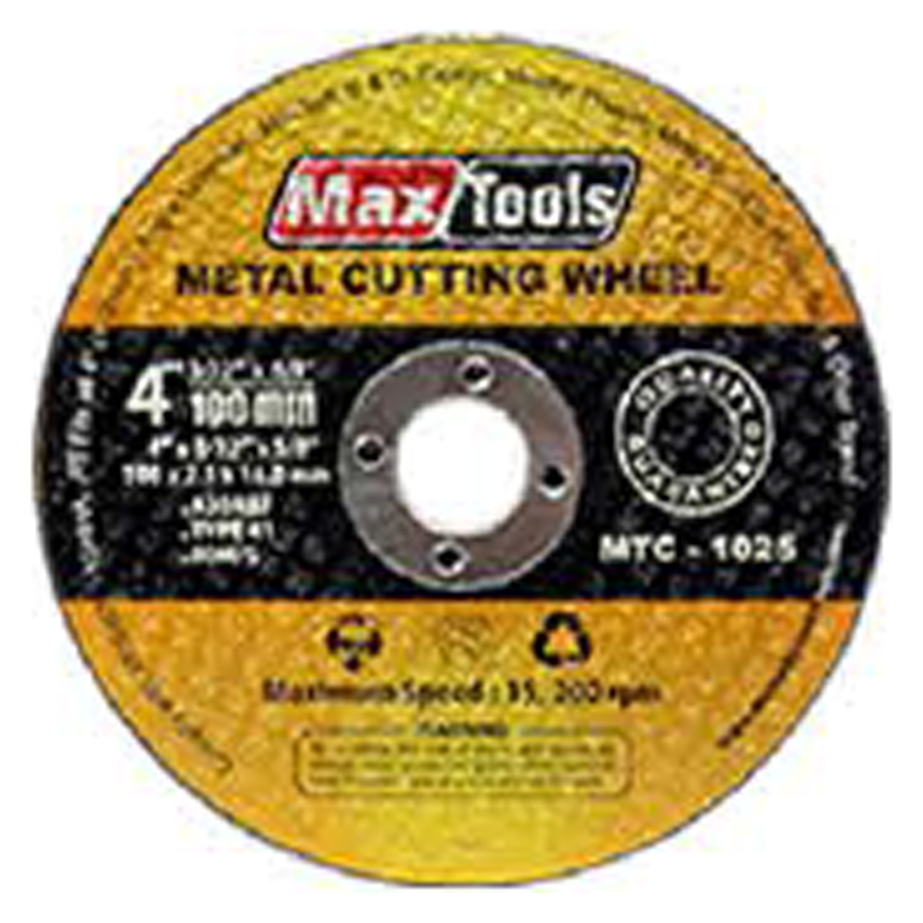 MaxTools MTC-1025 Cutting Disc 4" x 2.5mm | MaxTools by KHM Megatools Corp.
