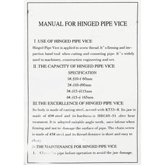 Butterfly Pipe Vise / Yoke Vise - KHM Megatools Corp.