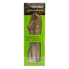 Tekiro PL-LG0768 Locking Pliers Straight 10" | Tekiro by KHM Megatools Corp.