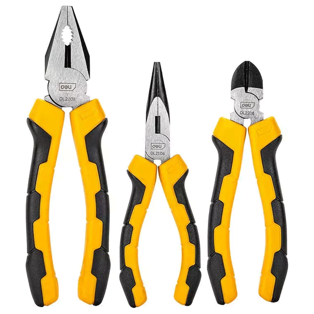 Deli EDL2008-3 3pcs Pliers Set | Deli by KHM Megatools Corp. Deli EDL2008-3 3pcs Pliers Set | Deli by KHM Megatools Corp.