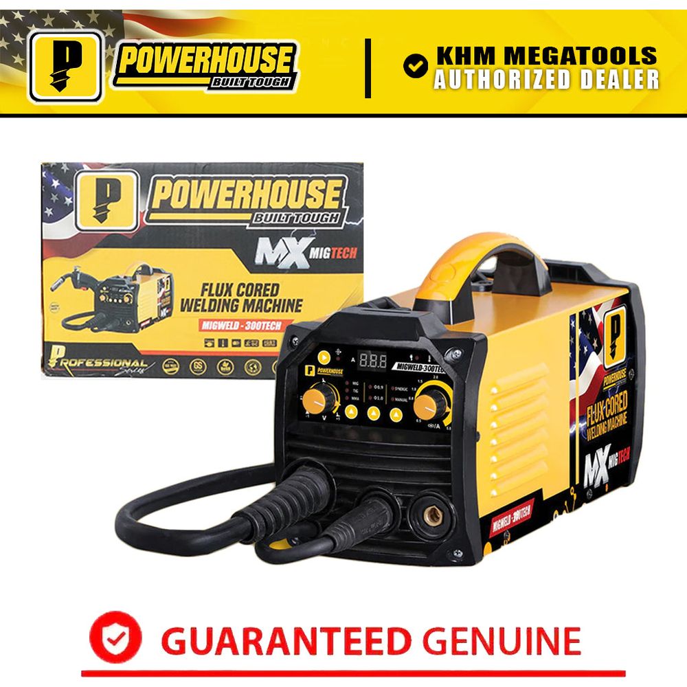 Powerhouse MIGWELD-300TECH MIG DC Inverter Welding Machine 300A (Fluxcored) | Powerhouse by KHM Megatools Corp.