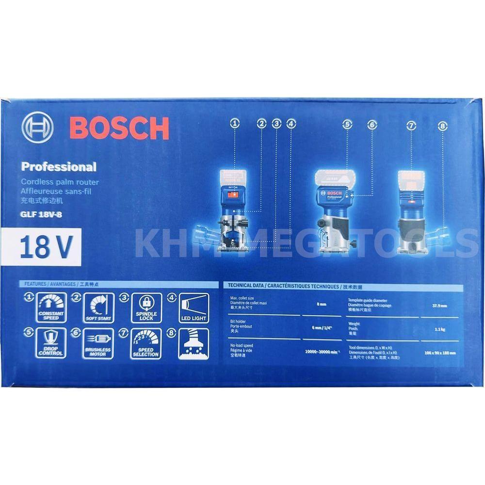 Bosch GLF 18V-8 Cordless Palm Router (Bare) | Bosch by KHM Megatools Corp. Bosch GLF 18V-8 Cordless Palm Router (Bare) | Bosch by KHM Megatools Corp.