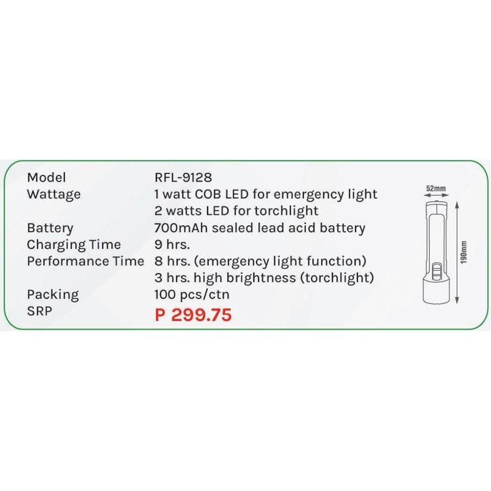 Omni RFL-9128 Emergency Torch Flashlight - KHM Megatools Corp. Omni RFL-9128 Emergency Torch Flashlight - KHM Megatools Corp.