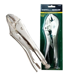 Sata 71103PP Locking Plier Vise Grip 10" (Curved Jaw) | Sata by KHM Megatools Corp.