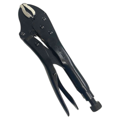 S-Ks 10AFNW-BLACK Vise Grip Locking Pliers 10" Curved Jaw with Wire Cutter (Black Finish) | SKS by KHM Megatools Corp.