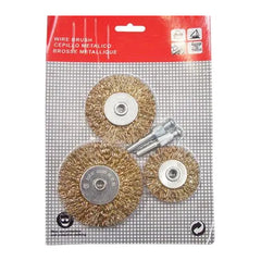 Solinnflex 8802 Wheel Wire Brush Set 3pcs with Detachable Arbor | Solinnflex by KHM Megatools Corp.