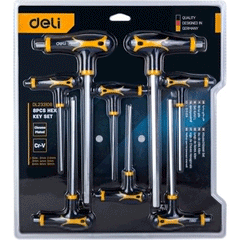 Deli EDL233108 T-Handle Hex Wrench Set 8pcs | Deli by KHM Megatools Corp.