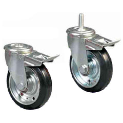 Viking Elastic Rubber Castor Wheels (524) (Swivel w/ Brake) | Viking by KHM Megatools Corp.
