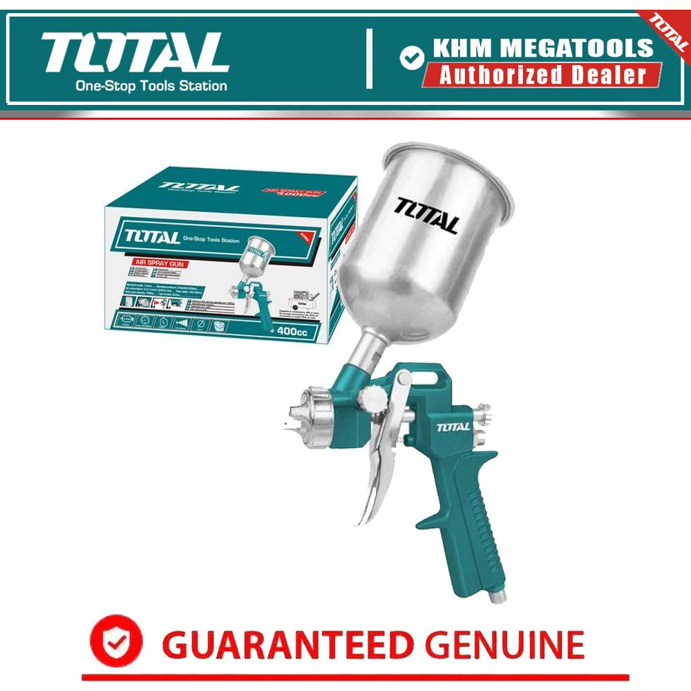 Total TAT10401 Gravity Type Paint Spray Gun (400cc) | Total by KHM Megatools Corp.