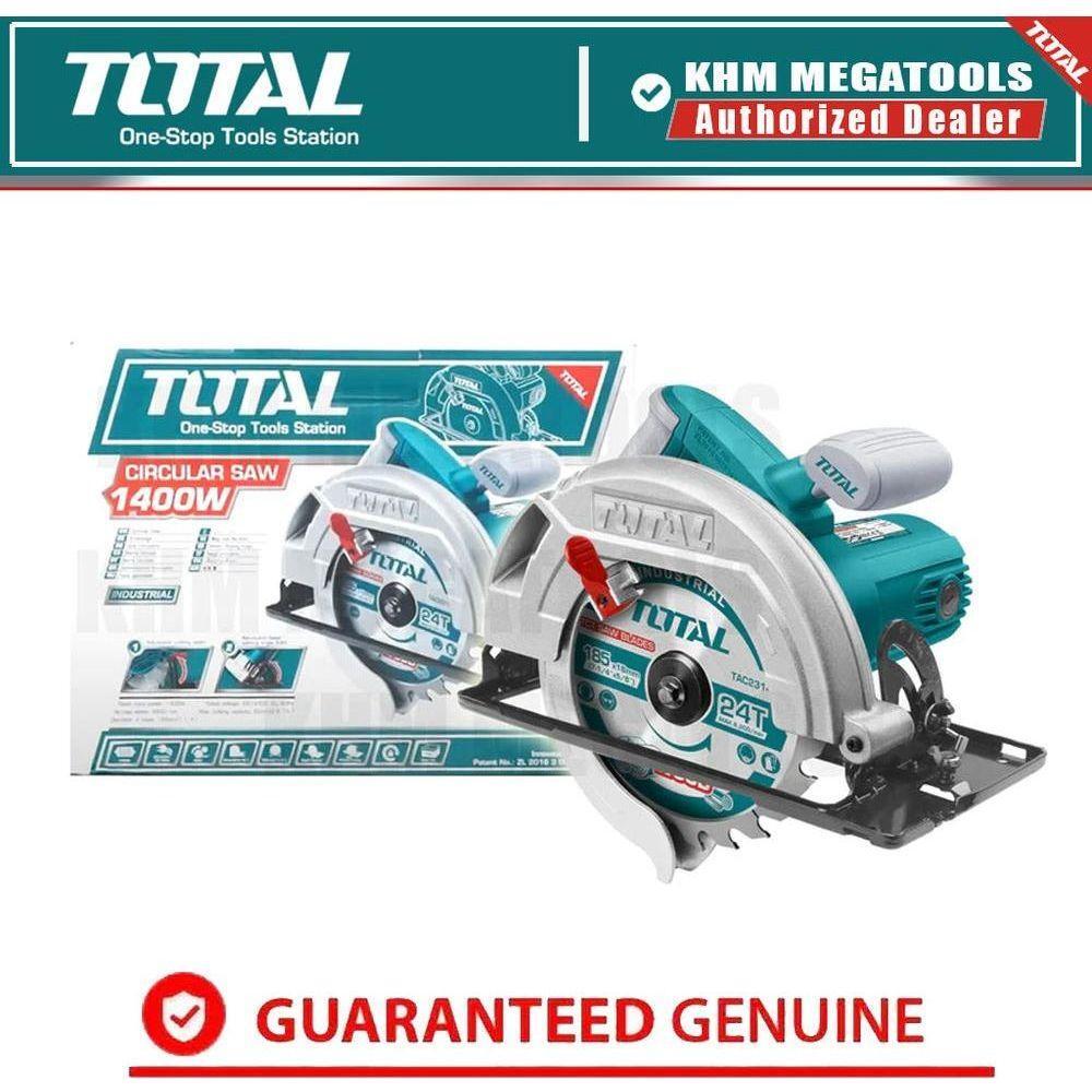 Total TS1141856 Circular Saw 7-1/4" 1400W | Total by KHM Megatools Corp. Total TS1141856 Circular Saw 7-1/4" 1400W | Total by KHM Megatools Corp.