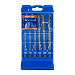 Wadfow WHD6B06 SDS-Plus Hammer Drill Bit Set 6Pcs | Wadfow by KHM Megatools Corp.