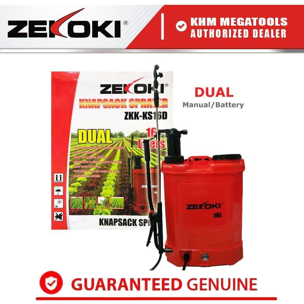 Zekoki ZKK-KS16D Battery Powered Plastic Knapsack Sprayer (16 Liters) | Zekoki by KHM Megatools Corp. Zekoki ZKK-KS16D Battery Powered Plastic Knapsack Sprayer (16 Liters) | Zekoki by KHM Megatools Corp.