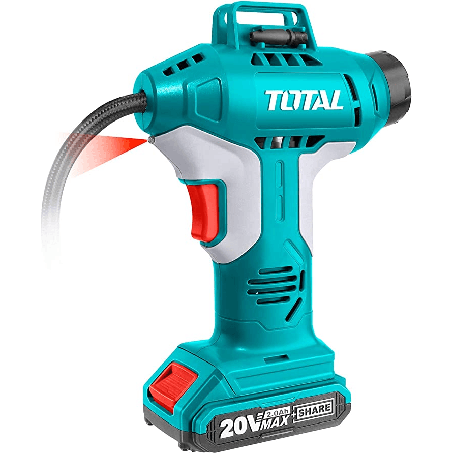 Total TACLI2001S 20V Cordless Auto Air Compressor (150 psi) | Total by KHM Megatools Corp. Total TACLI2001S 20V Cordless Auto Air Compressor (150 psi) | Total by KHM Megatools Corp.