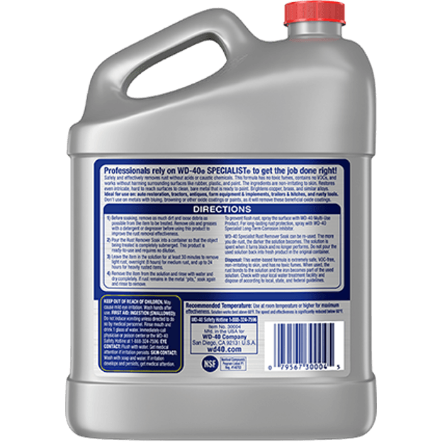 WD-40 Rust Remover Soak 1 Gallon (WDSPLRS1GAL) - KHM Megatools Corp. WD-40 Rust Remover Soak 1 Gallon (WDSPLRS1GAL) - KHM Megatools Corp.