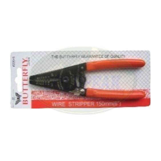 Butterfly #220 Wire Stripper Pliers 6" - Goldpeak Tools PH Butterfly Butterfly #220 Wire Stripper Pliers 6" - Goldpeak Tools PH Butterfly