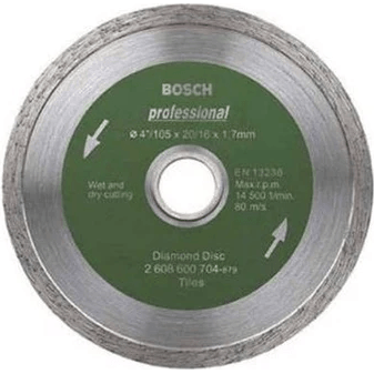 Bosch Diamond Cut Off Wheel 4" Continuous for Tiles (2608600704) - KHM Megatools Corp.