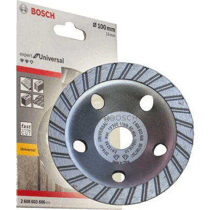Bosch Diamond Cup Wheel 4" Universal (2608603606) - KHM Megatools Corp. Bosch Diamond Cup Wheel 4" Universal (2608603606) - KHM Megatools Corp.