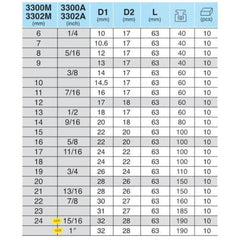 Hans 3302M 3/8" Drive Deep Socket Wrench | Hans by KHM Megatools Corp.