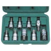 Hans 36025-9 3/8" Drive 9pcs Tamperproof Torx Bit Socket Wrench Set | Hans by KHM Megatools Corp.