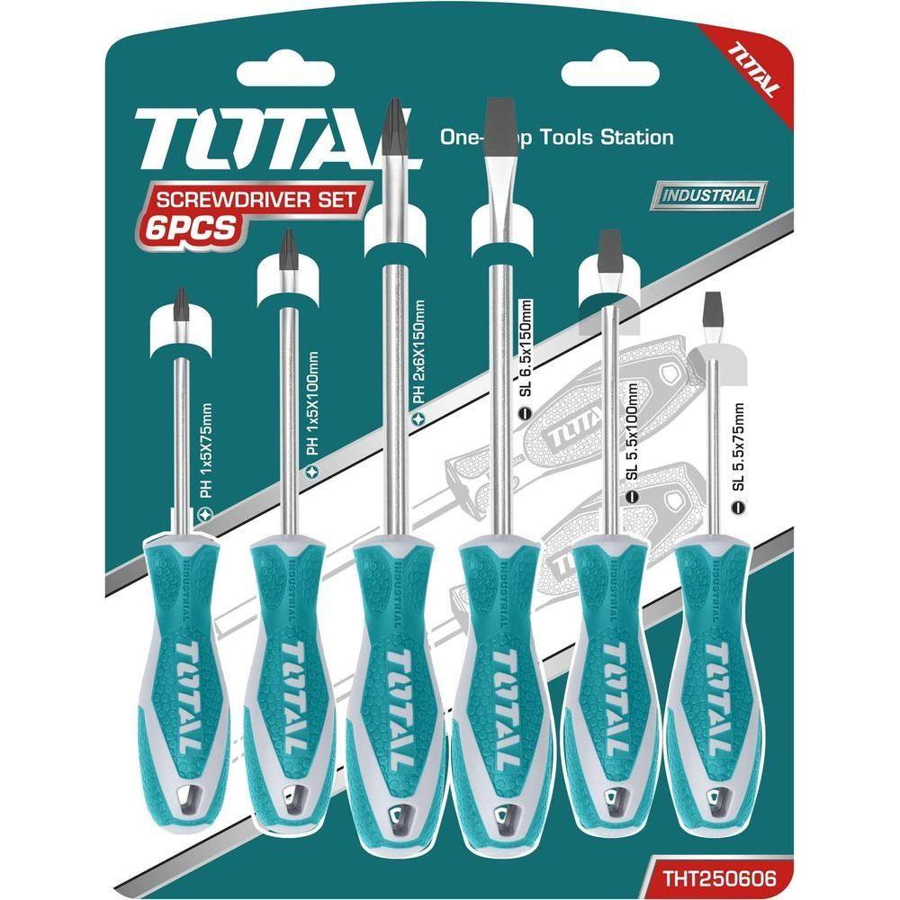 Total THT250606 6pcs Screwdriver Set | Total by KHM Megatools Corp. Total THT250606 6pcs Screwdriver Set | Total by KHM Megatools Corp.