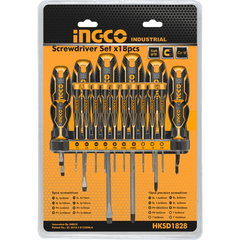 Ingco HKSD1828 18pcs Screwdriver & Precision Screwdriver Set - KHM Megatools Corp.