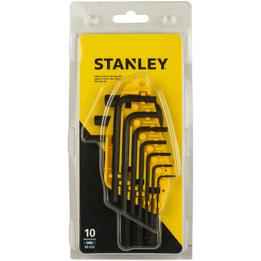 Stanley Hexagonal Allen Wrench Key Set Standard End
