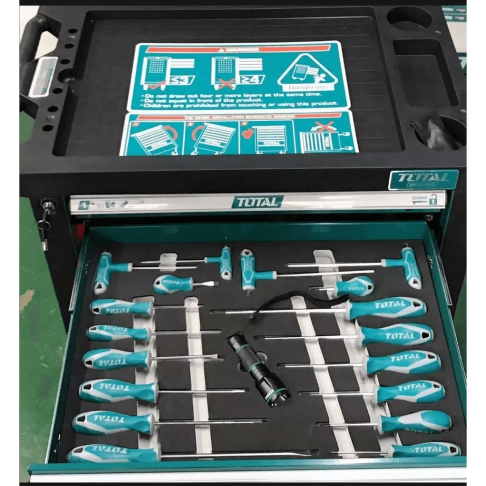 Total THPTCS71621 162pcs Hand Tools Set with Tool Cabinet - KHM Megatools Corp. Total THPTCS71621 162pcs Hand Tools Set with Tool Cabinet - KHM Megatools Corp.