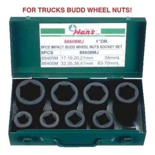 Hans 88608 8pcs 3/4" Drive Deep Impact Socket Wrench Set | Hans by KHM Megatools Corp.