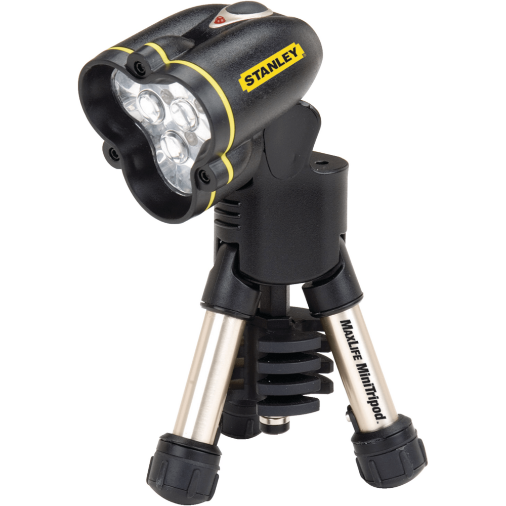 Stanley 95-111 Flashlight with Mini Tripod 5" - KHM Megatools Corp. Stanley 95-111 Flashlight with Mini Tripod 5" - KHM Megatools Corp.