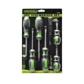 Greenfield 6pcs Screwdriver Set with Voltage Tester Pen | Greenfield by KHM Megatools Corp.