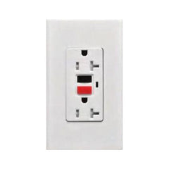 Omni WGFCI-201-PK 2-Gang GFCI Safety Outlet Ground Fault in White Plate 20A (Wide Series) | Omni by KHM Megatools Corp.