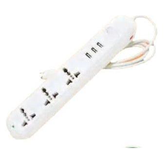 Omni USB-303 Travel Extension Cord 3-Gang with 3 USB Outlet & Switch 2500W 10A 250V | Omni by KHM Megatools Corp.