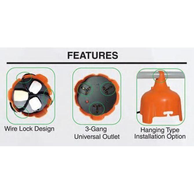 Omni WRE-306 Heavy Duty Rain-Proof Extension Cord 15A 250V | Omni by KHM Megatools Corp. Omni WRE-306 Heavy Duty Rain-Proof Extension Cord 15A 250V | Omni by KHM Megatools Corp.