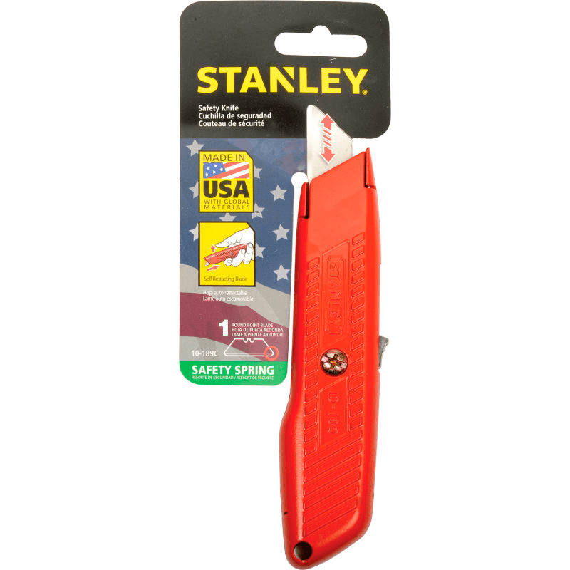 Stanley 10-189C Self Retracting Safety Utility Knife (US-Made) | Stanley by KHM Megatools Corp. Stanley 10-189C Self Retracting Safety Utility Knife (US-Made) | Stanley by KHM Megatools Corp.